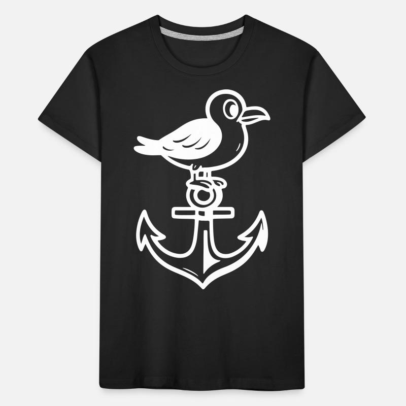 Möwe Anker Comic Kinder Premium Bio T-Shirt