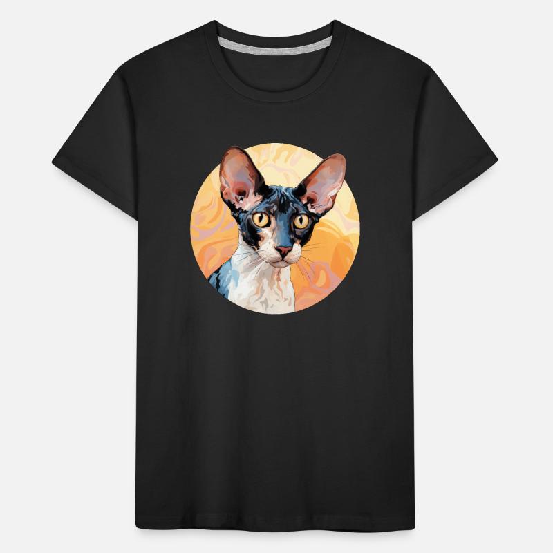 Cornish Rex Cat T-shirt bio Premium Enfant