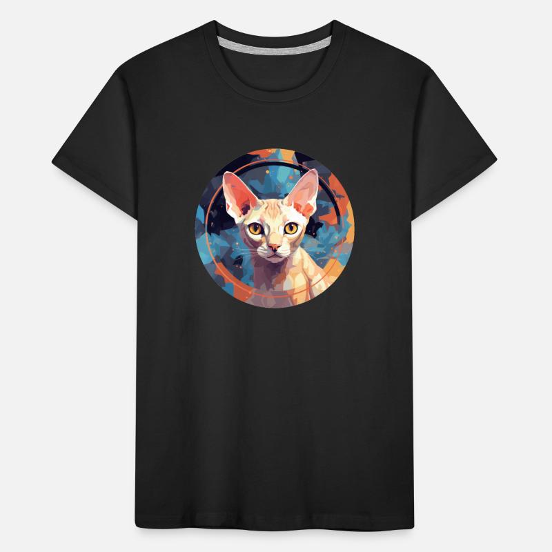 Devon Rex Chat T-shirt bio Premium Enfant