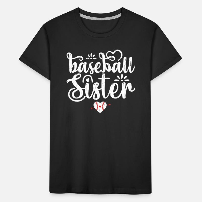 Baseball-Schwester Baseball-Schwester Kinder Premium Bio T-Shirt