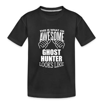 Chasse aux fantômes Chasse aux fantômes Chasse aux fantômes - T-shirt bio Premium Enfant - noir - Devant