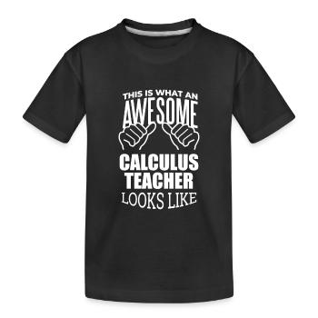 Calcul différentiel Calcul différentiel Calcul - T-shirt bio Premium Enfant - noir - Devant