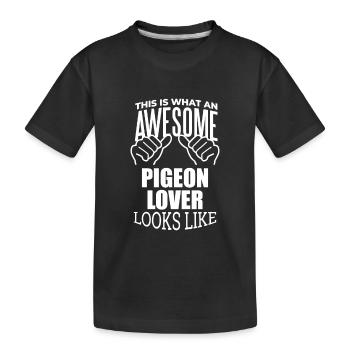 Pigeon Pigeon Pigeon - T-shirt bio Premium Enfant - noir - Devant