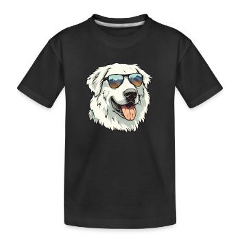 Chien De Montagne Des Pyrénées, Chien Des Grandes Pyrénées, Chien - T-shirt bio Premium Enfant - noir - Devant