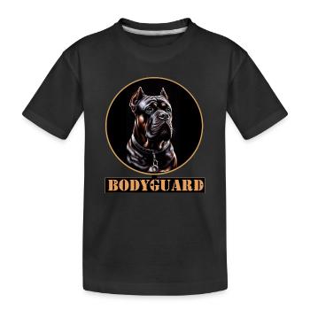 Bodyguard Cane Corso Portrait - Kinder Premium Bio T-Shirt - Schwarz - Vorne