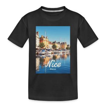 Nice Port of Nice - Kids' Premium Organic T-Shirt - black - Front