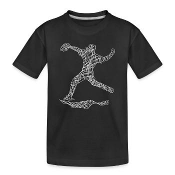 Baseball - Kinder Premium Bio T-Shirt - Schwarz - Vorne