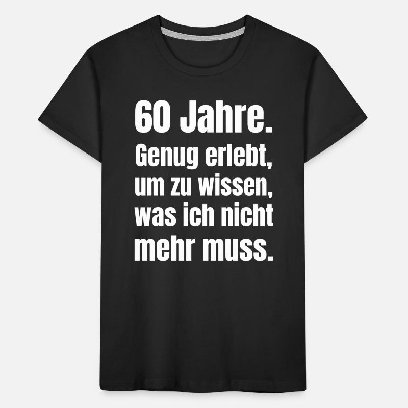 60 anni di saggezza Maglietta ecologica premium per bambini