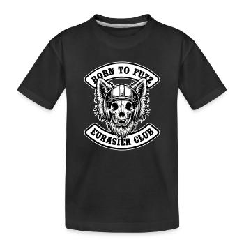 Eurasier | Fuzz Rocker Biker - T-shirt bio Premium Enfant - noir - Devant