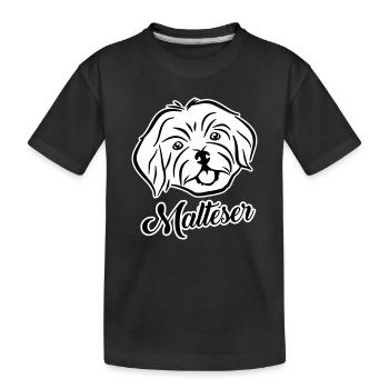 Malteser - Kinder Premium Bio T-Shirt - Schwarz - Vorne