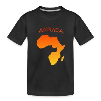 Africa Afrika - Kinder Premium Bio T-Shirt - Schwarz - Vorne