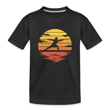 Fencing Design Fencing Fencer Fencing - Kids' Premium Organic T-Shirt - black - Front