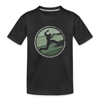 Parkour Vintage Design Freerunner Freerunning - Kinder Premium Bio T-Shirt - Schwarz - Vorne