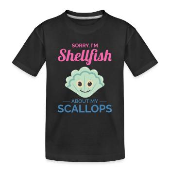 Pétoncles Coquillages Collector Beachcomber Crustacés - T-shirt bio Premium Enfant - noir - Devant