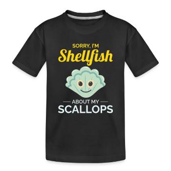 Pétoncles Coquillages Collector Beachcomber Crustacés - T-shirt bio Premium Enfant - noir - Devant