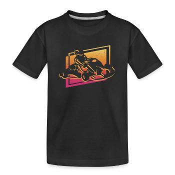 Go-Kart Go Kart Driver Go-Kart Motorsport - T-shirt bio Premium Enfant - noir - Devant