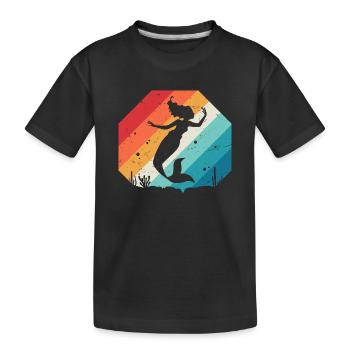 sirène - T-shirt bio Premium Enfant - noir - Devant