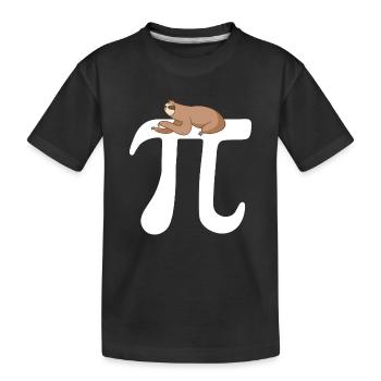 Math Paresseux Pi - T-shirt bio Premium Enfant - noir - Devant