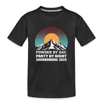 Snowbombing 2025 - Kinder Premium Bio T-Shirt - Schwarz - Vorne