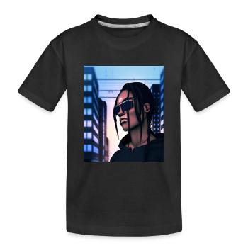 Joueur Cibercity - T-shirt bio Premium Enfant - noir - Devant