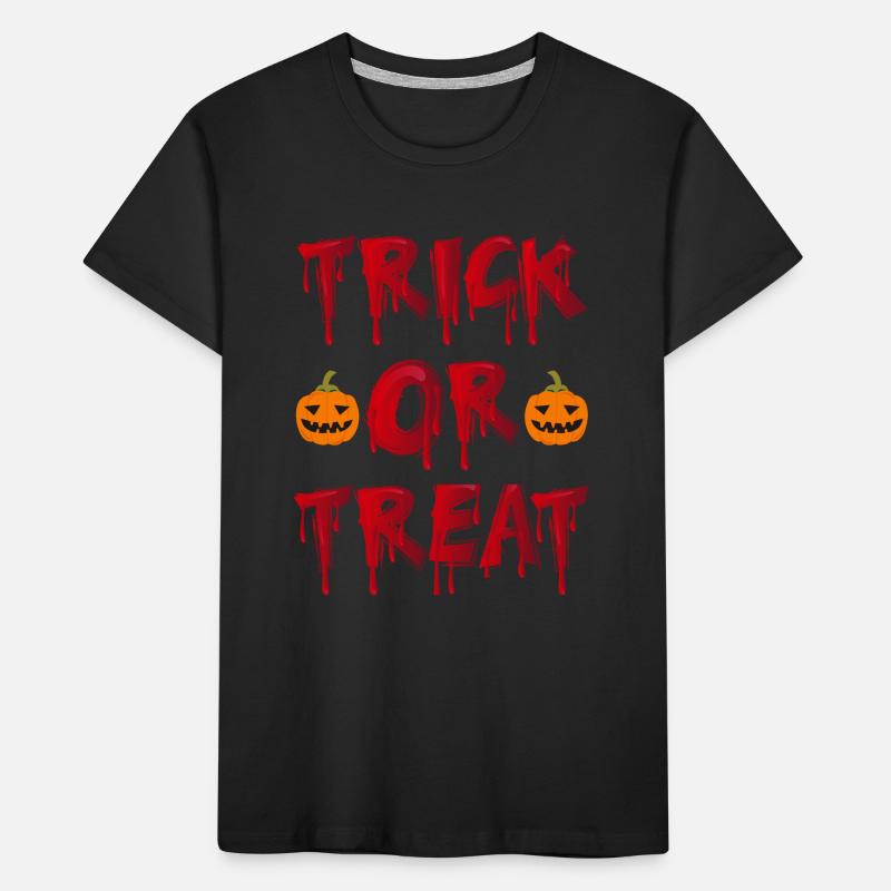 Halloween Design Süßes oder Saures Kinder Premium Bio T-Shirt