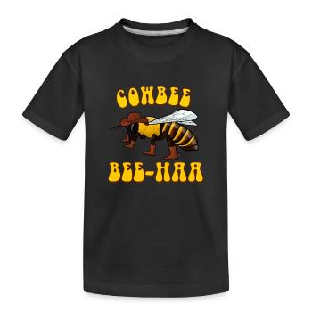 Abeille cowboy - T-shirt bio Premium Enfant - noir - Devant