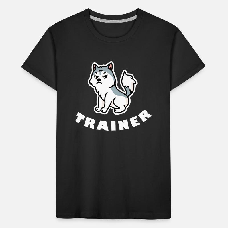 Husky trainer Grumpy dog Malamute Kids' Premium Organic T-Shirt