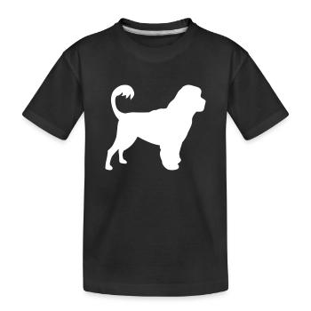 Portugiesischer Wasserhund - Kinder Premium Bio T-Shirt - Schwarz - Vorne