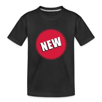 new_3c - Kids' Premium Organic T-Shirt - black - Front