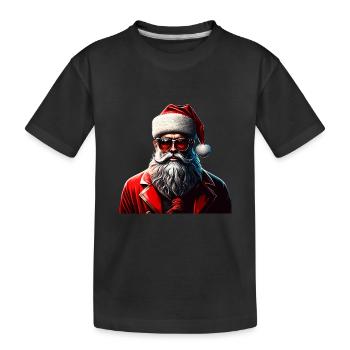 Hipster Claus - T-shirt bio Premium Enfant - noir - Devant