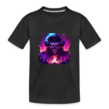 Digital Death - Kids' Premium Organic T-Shirt - black - Front