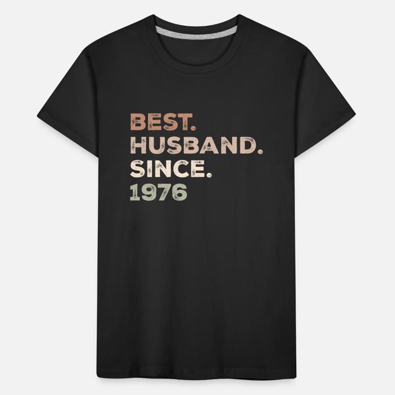 Bester Ehemann seit 1976 Jubiläumsgeschenk Kinder Premium Bio T-Shirt