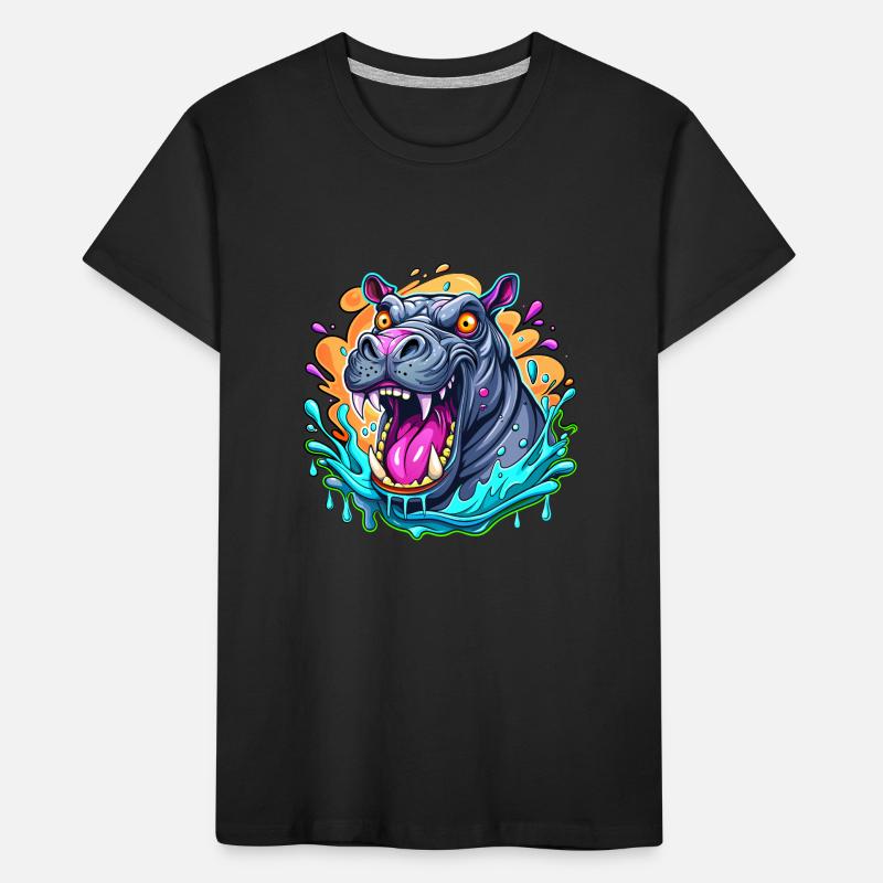 Hippo Kids' Premium Organic T-Shirt