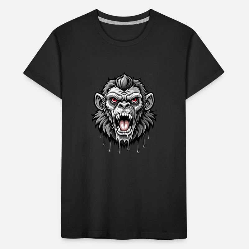 Monkey Head Kids' Premium Organic T-Shirt