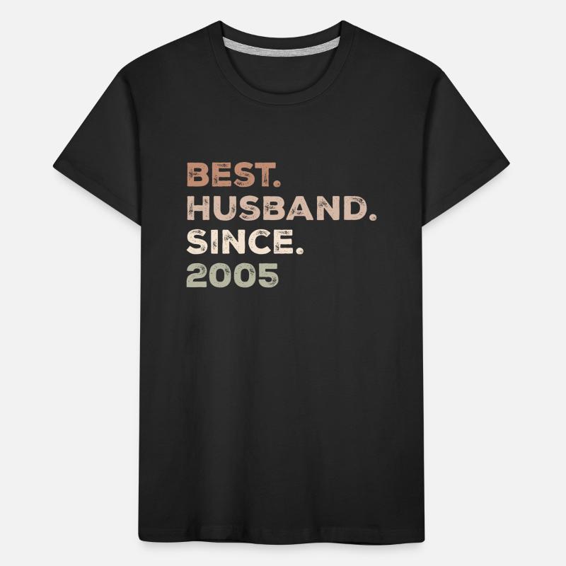 Bester Ehemann seit 2005 Geburtstagsgeschenk Kinder Premium Bio T-Shirt