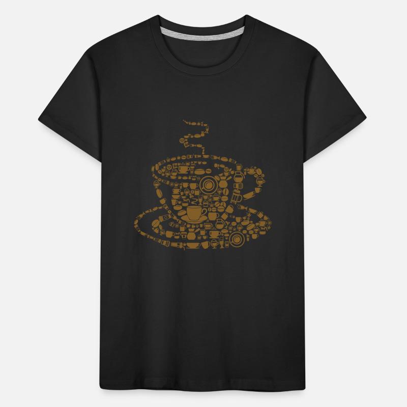 café café café T-shirt bio Premium Enfant
