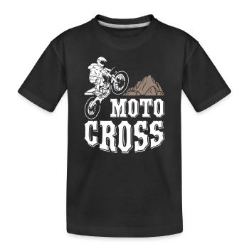 Motocross - T-shirt bio Premium Enfant - noir - Devant