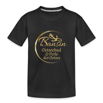 Bansin - Baltic seaside resort & pearl of the Baltic Sea - Kids' Premium Organic T-Shirt - black - Front