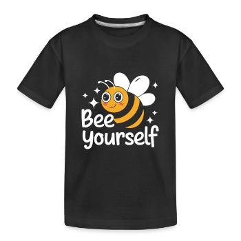 abeille abeille apicultrice abeille abeille - T-shirt bio Premium Enfant - noir - Devant