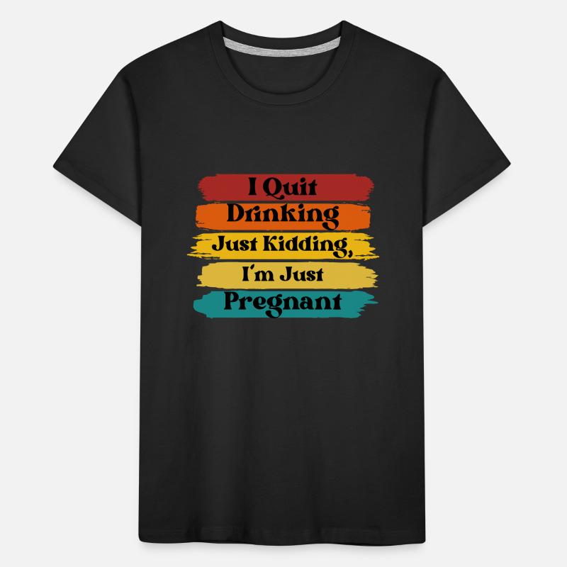 Nur ein Scherz, ich bin gerade schwanger Kinder Premium Bio T-Shirt