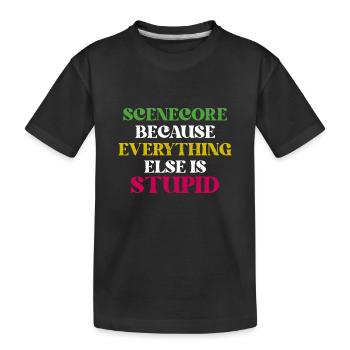 Scenecore Retro Emo Alternative Girl - T-shirt bio Premium Enfant - noir - Devant