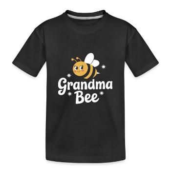 honey bee beekeeper bees bee - Kids' Premium Organic T-Shirt - black - Front