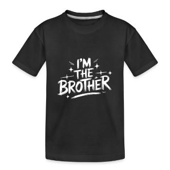 Frère Grand Frère Frère Famille - T-shirt bio Premium Enfant - noir - Devant