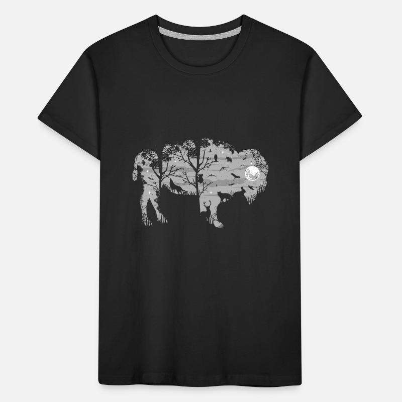 Bison sauvage T-shirt bio Premium Enfant