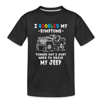 Il s’est avéré que j’avais juste besoin de conduire mes Jeeps - T-shirt bio Premium Enfant - noir - Devant