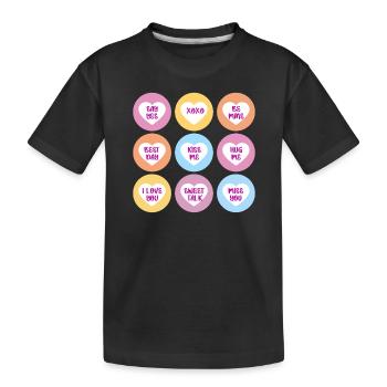 Dites oui Non Peut-être Options Premier rendez-vous - T-shirt bio Premium Enfant - noir - Devant