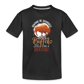 Toujours être un buffle Wild West Buffalo - T-shirt bio Premium Enfant - noir - Devant