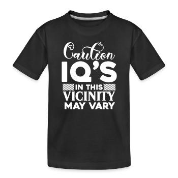 Anti-Volk, schwarzer Humor, witziges, sarkastisches Zitat - Kinder Premium Bio T-Shirt - Schwarz - Vorne
