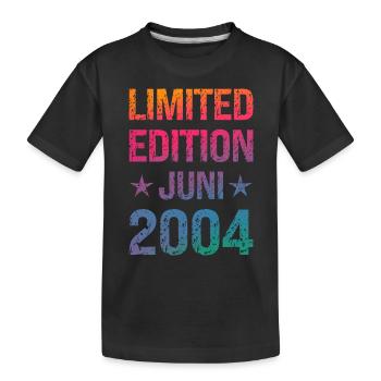 Limited Edition Birthday Party Vintage 2004 - Kids' Premium Organic T-Shirt - black - Front
