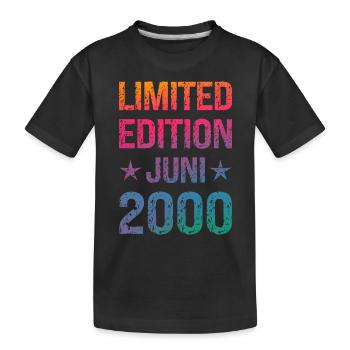 Limited Edition Birthday Party Vintage 2000 - Kids' Premium Organic T-Shirt - black - Front